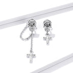 S925 Sterling Silver Oxidized Earrings for Women