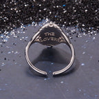 925 Sterling Silver Pendant 0.15cm Enamel CZ Ring for Women