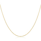 925 Sterling Silver Gold Plated 40cm Necklace for Women