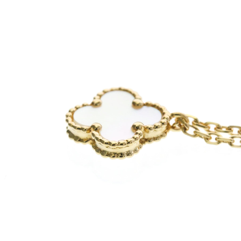 Van Cleef & Arpels Sweet Alhambra Necklace — Pearl, Gold, and Good Luck