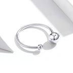 S925 Sterling Silver Plated Platinum Ring
