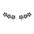 925 Sterling Silver Earrings with Pavé Setting CZ