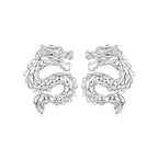 925 Sterling Silver Plated White Gold Earrings