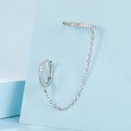 S925 Sterling Silver Earrings with Pavé Setting CZ for Women