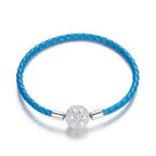 925 Sterling Silver Plated Bracelet with Pavé Setting CZ, Size 19.0 for Women
