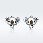 925 Sterling Silver Earrings 1.1*1.2cm for Women