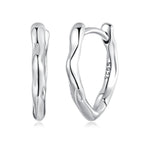 925 Sterling Silver Earrings with Oxidized Finish - 1.4x0.2cm for Women