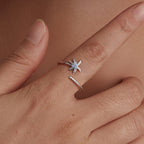 925 Sterling Silver Nano Opal Ring for Women