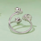 925 Sterling Silver 0.8cm Pavé Setting CZ Ring