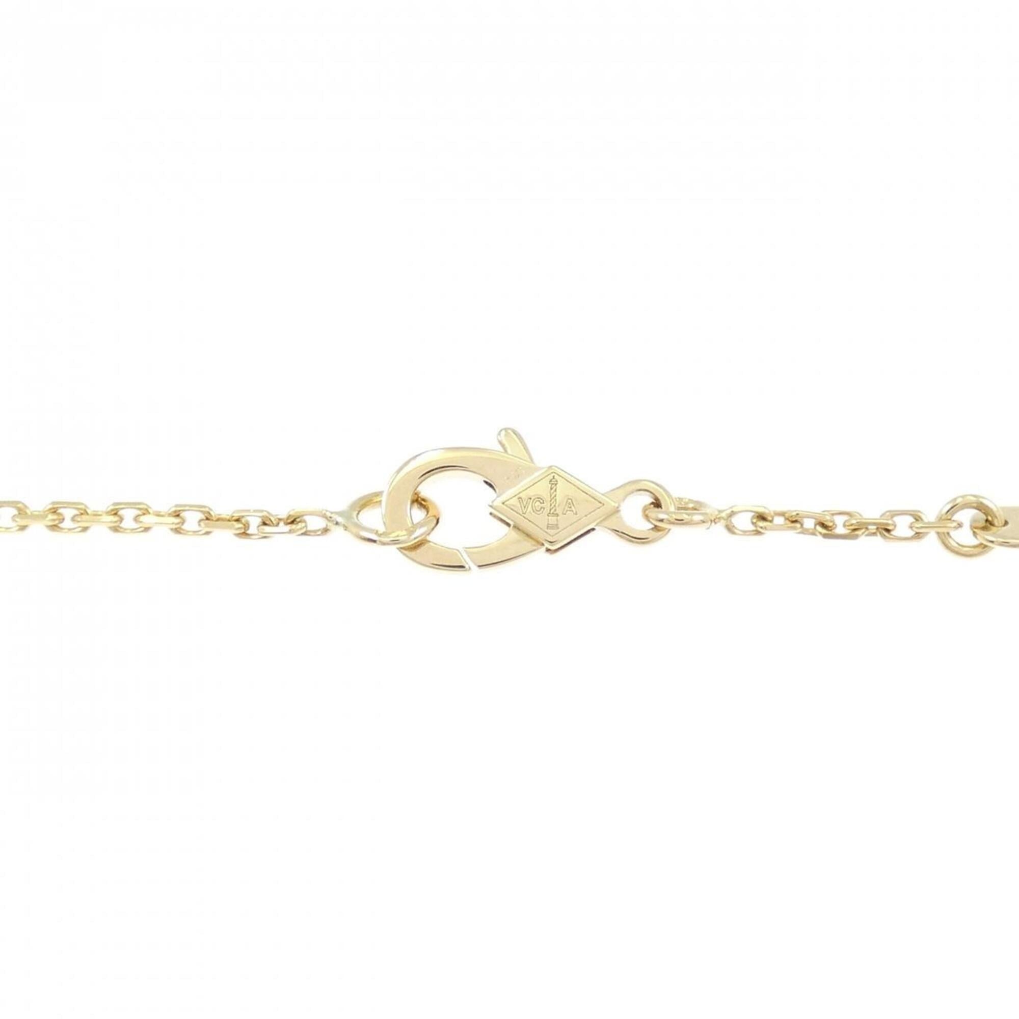 Van Cleef & Arpels Vintage Alhambra Necklace — Luck, Carved in Gold