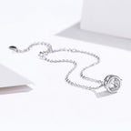925 Sterling Silver & Platinum Plated CZ Bracelet for Women