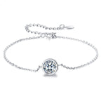 925 Sterling Silver & Platinum Plated CZ Bracelet for Women