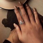 925 Sterling Silver Gold Plated Rings for Women