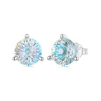 925 Sterling Silver Oxidized CZ Earrings