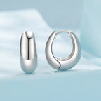 925 Sterling Silver White Gold Plated Earrings