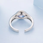 925 Sterling Silver White Gold Plated Pavé CZ Ring for Women