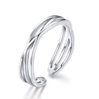 S925 Sterling Silver Ring 0.4cm Width