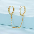 S925 Sterling Silver Earrings with Pavé Setting CZ for Women