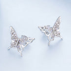 925 Sterling Silver Opal Nanometer Stone Earrings for Women