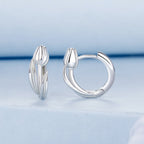 925 Sterling Silver White Gold Plated Earrings for Women