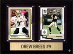 Drew Brees New Orleans Saints 2026 Hall of Fame Plaque 6x8 Donruss 2 Card