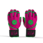 Drip & Rip™ 'Baller' Series Premium Leather Long Cuff Batting Glove Big Drip Energy