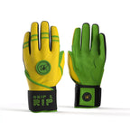 Drip & Rip™ 'Baller' Series Premium Leather Long Cuff Batting Glove Limelight