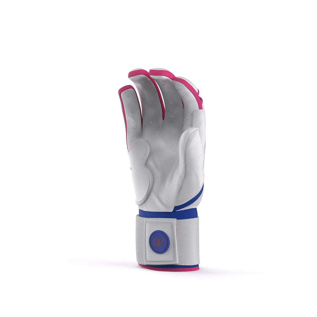 Drip & Rip™ 'Baller' Series Premium Leather Long Cuff Batting Glove South Beach Smoke