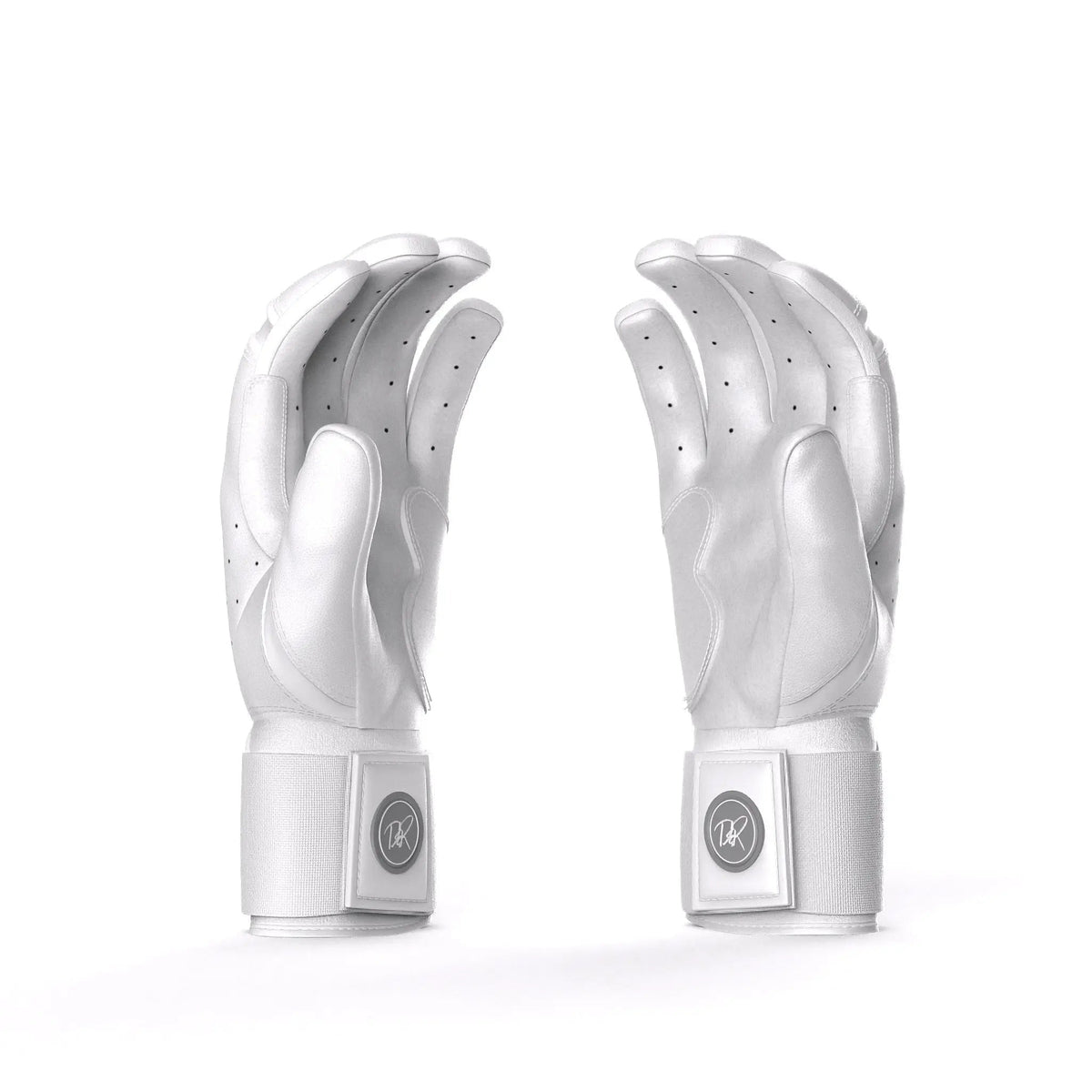 Drip & Rip™ "Baller" Series Premium Leather Long Cuff Batting Gloves Specter