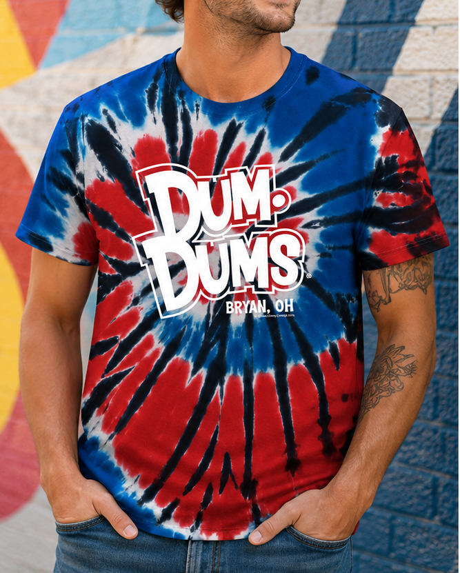 Dum Dums®  Ohio Tie-Dye Tee | Unisex Candy Graphic T-Shirt