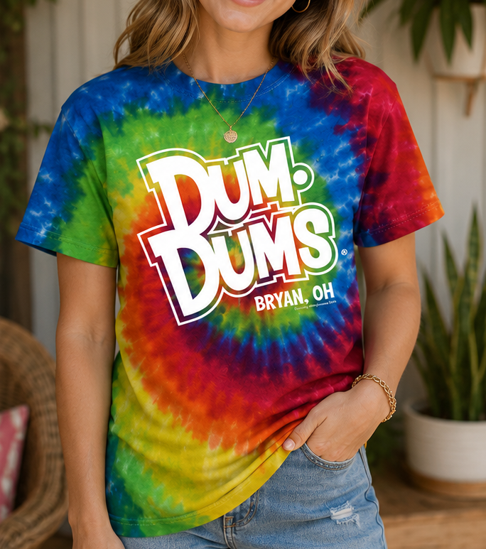 Dum Dums®  Ohio Tie-Dye Tee | Unisex Candy Graphic T-Shirt