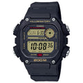 Casio Men's Heavy-Duty Black Digital Sport Watch with Gold Accents - DW-291H-9AV