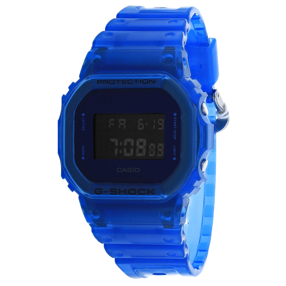 Casio Men's Skeleton Blue Dial Watch - DW5600SB-2
