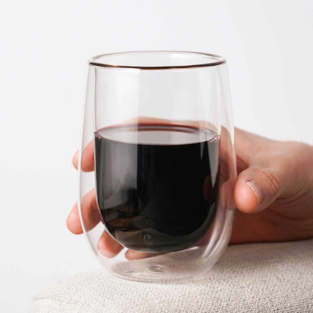 Double-Walled Wine Glasses