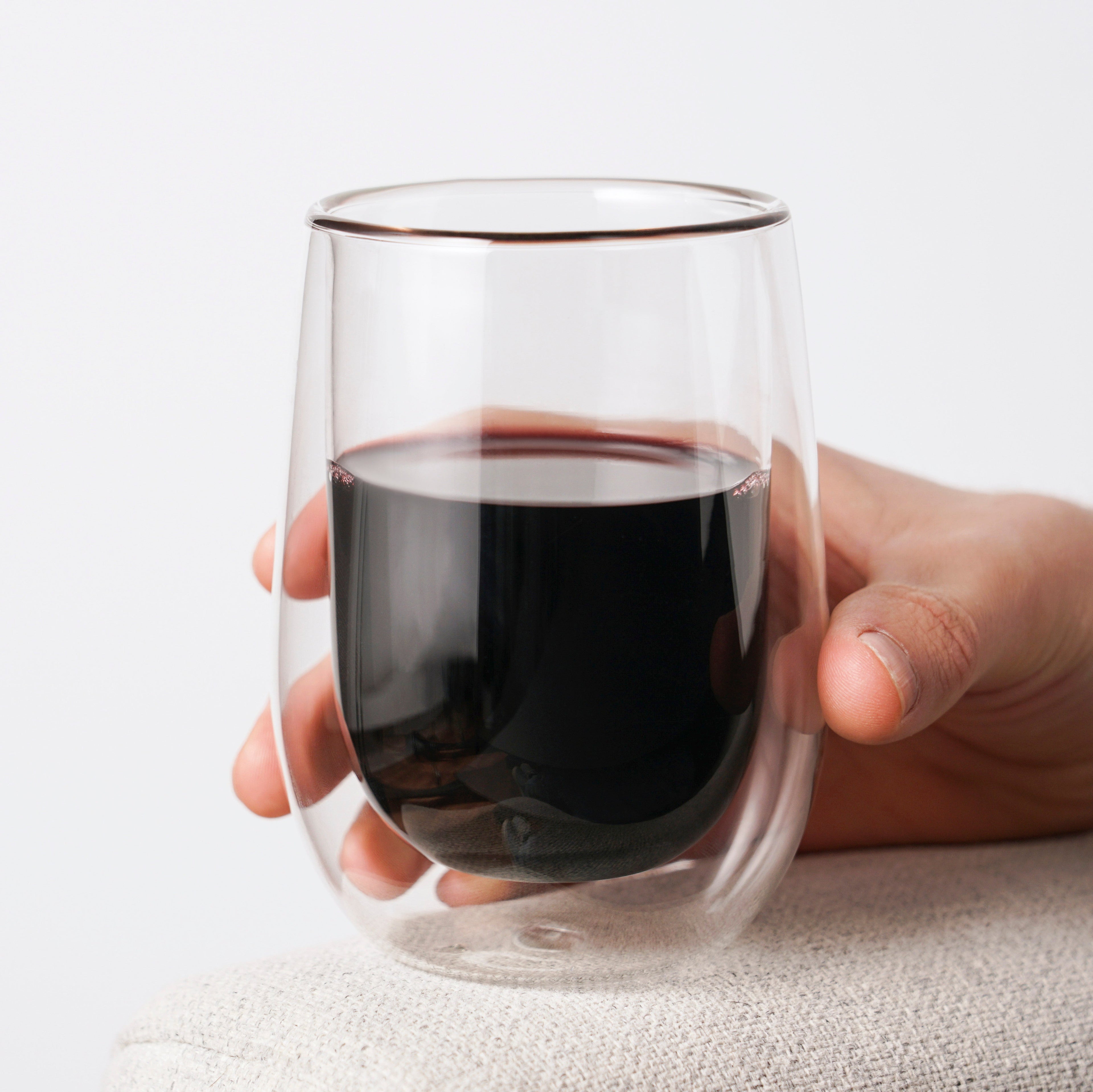 Double-Walled Wine Glasses