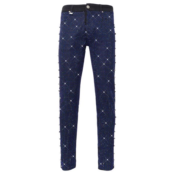 Barocco Pure Style Men's Jeans - Black/Royal