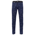 Barocco Pure Style Men's Jeans - Black/Royal