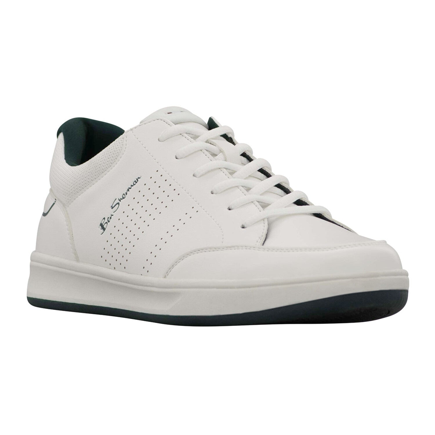Centre Sneakers // White + Hunter Green