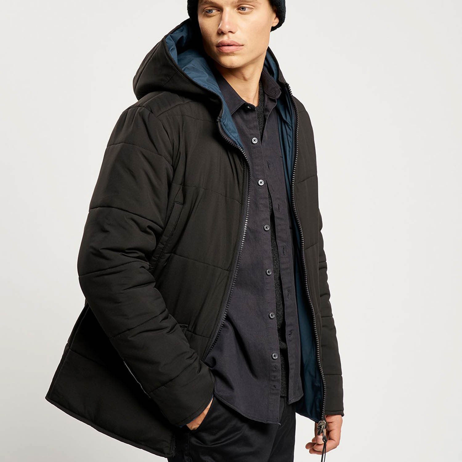 Jensen Reversible Jacket // Black + Navy