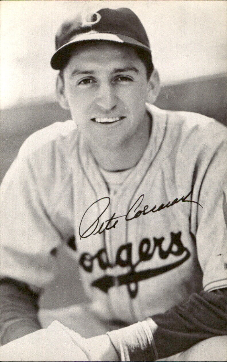 Pete Coscarart Dodgers d. 2002 Signed/Autographed 3x5  Photo 178149