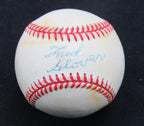 Fred Glover Autographed OAL Baseball NHL Hockey Player Detroit Red Wings