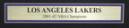 LA Lakers 2001-02 NBA Champs Los Angeles Times Newspaper Framed 166334