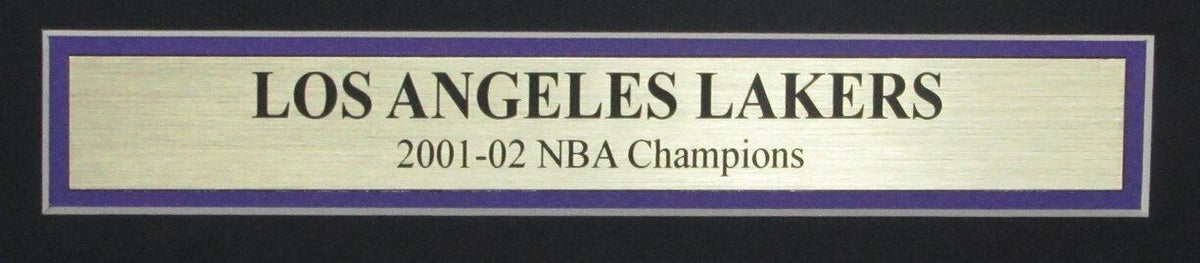 LA Lakers 2001-02 NBA Champs Los Angeles Times Newspaper Framed 166334