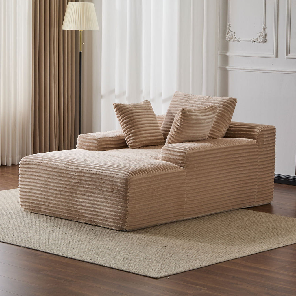 Oversized Chaise Lounge Chair Cozy Cloud Couch With 3 Throw