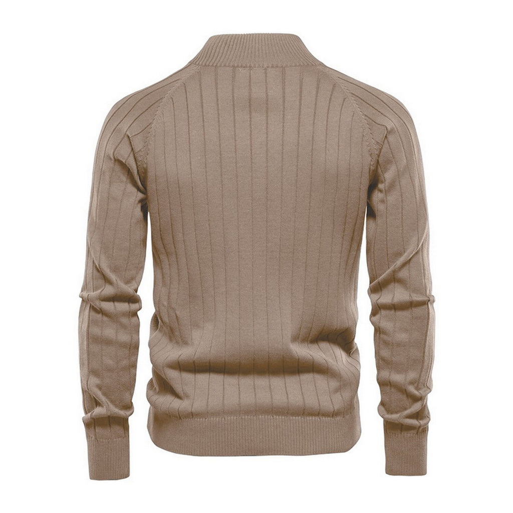 Zip-Up Cardigan // Khaki