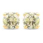1.02 Carat Genuine LB Diamond 14K Yellow Gold Earrings