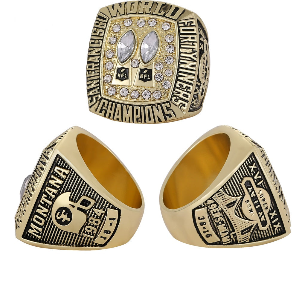 San Francisco 49ers Dynasty Era Ring & Trophy Set – Championship Replica Collector Display