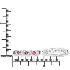 1.28 Carat Genuine Pink Tourmaline and White Topaz .925 Sterling Silver Earrings