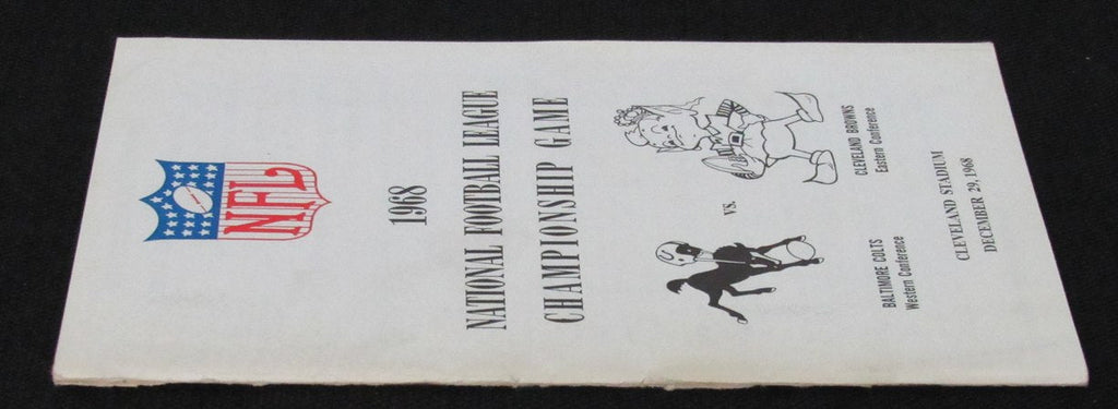 1968 NFL Super Bowl II Media/Press Guide Colts vs. Browns 188815