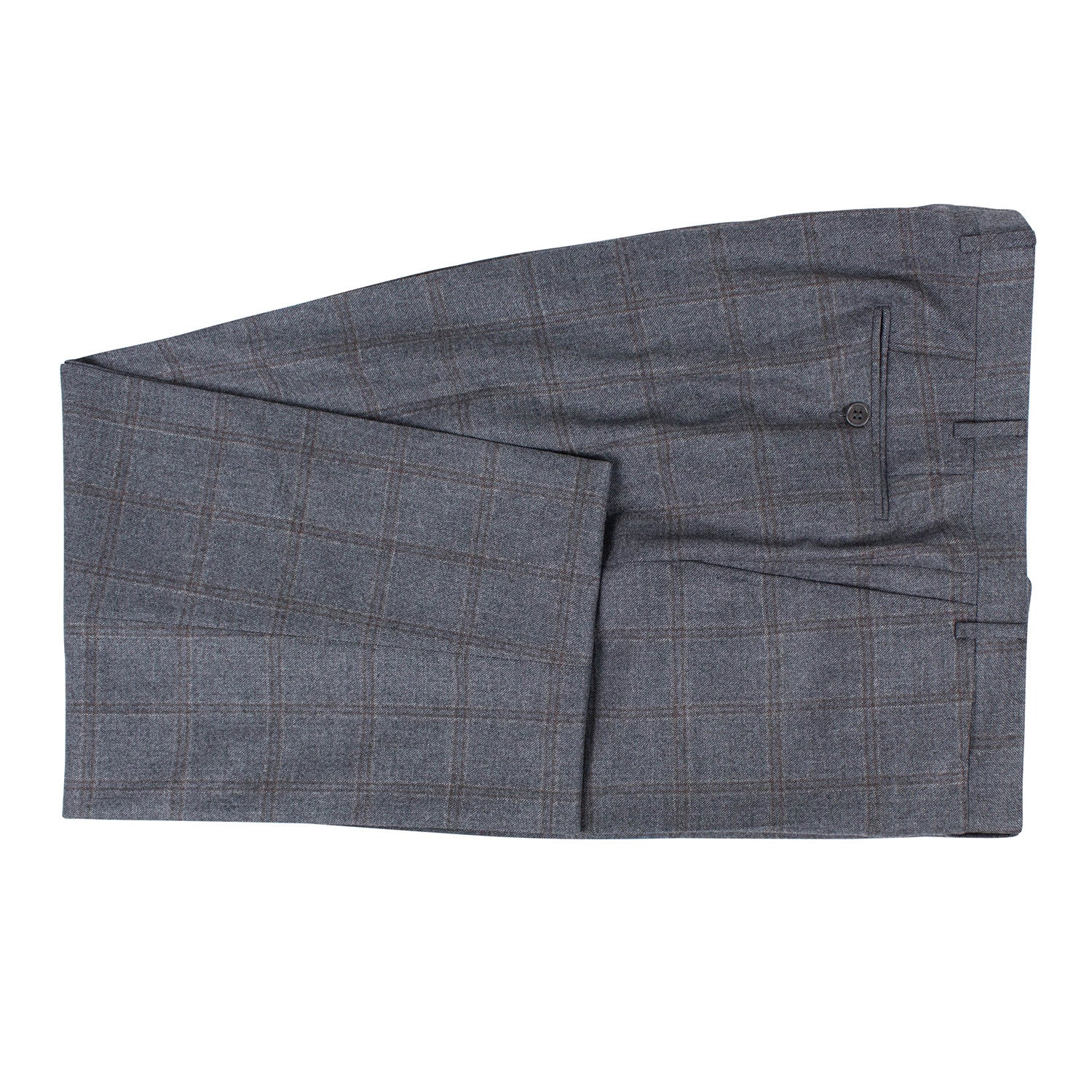 Windowpane Wool 2 Button Suit // Gray